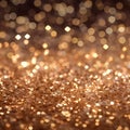 glitter sparkling bokeh glittering background, brown and gold
