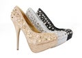 Glitter spiked shoes