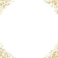 Glitter Stars. Luxury Confetti tiny Gold Christmas