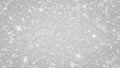 Glitter stars silver background