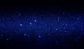 Glitter textured dark blue and black shaded background wallpaper. Royalty Free Stock Photo