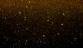 Glitter textured golden and black shaded background wallpaper. Royalty Free Stock Photo