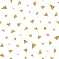 Glitter triangle seamless pattern Royalty Free Stock Photo