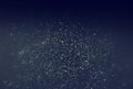 Glitter vintage lights background. blue, silver and black. defoc