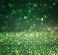 Glitter vintage lights background. defocused. Royalty Free Stock Photo