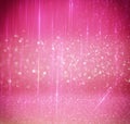 Glitter vintage lights background. light silver, and pink. defocused.