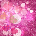 Glitter vintage lights background. light silver, and pink. Gefocused. Hearts and shine. Heart At Gunpoint Royalty Free Stock Photo