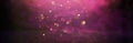 Glitter vintage lights background. pink, black, purple and gold. de-focused Royalty Free Stock Photo