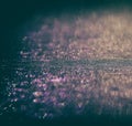 Glitter vintage lights background. pink and silver. defocused. Royalty Free Stock Photo