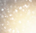glitter vintage lights background. silver and white Royalty Free Stock Photo