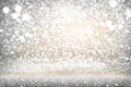 Glitter vintage lights defocused background. Generative AI Royalty Free Stock Photo