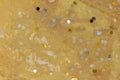 Glitter yellow slime surface