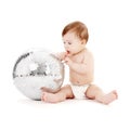 Glitterball baby Royalty Free Stock Photo