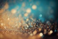 Glittering Blue and Brown Abstract Background