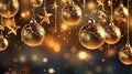 Glittering Christmas Magic: A Sparkling ball Background Royalty Free Stock Photo