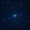 A glittering cluster of stars in the night sky Royalty Free Stock Photo