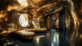 Shimmering Spaces: Gold and Gunmetal Luxury Interior Desig