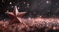 The glittering festive star. AI generated Royalty Free Stock Photo