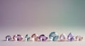 Glittering gems in pastel color Background Royalty Free Stock Photo