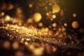 Glittering Gold and Brass Abstract Background