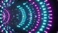 Glittering Neon Light Lamp VJ Tunnel 3D Rendering