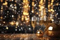 Glittering New Years Eve party background with Royalty Free Stock Photo