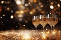 Glittering New Years Eve party background with Royalty Free Stock Photo