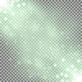 Glittering particles background effect, green color Royalty Free Stock Photo