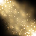 Glittering particles background effect