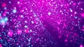 Glittering particles looping on purple background
