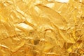 glittering pattern of crumpled gold foil