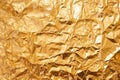 glittering pattern of crumpled gold foil