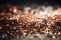 Glittering Platinum & Copper Abstract Background