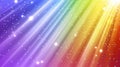 Glittering prism light background of gradation where light enters from the left. Generative Ai