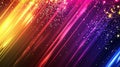 Glittering prism light background of gradation where light enters from the left. Generative Ai