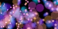 Glittering purple lights with dark background, 3d rendering