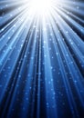 Glittering rays in the dark Royalty Free Stock Photo