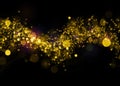 Glittering star dust field bokeh