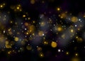 Glittering star dust field bokeh