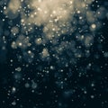 Glittering stars on bokeh background Royalty Free Stock Photo