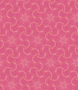 Golden dotted glittery floral seamless pattern design over pink background. luxury and celebration background