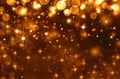 Glittery golden holiday background