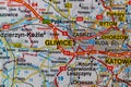 Gliwice, Poland, on a road m Royalty Free Stock Photo