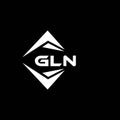 GLN abstract technology logo design on Black background. GLN creative initials letter logo concept Royalty Free Stock Photo
