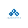 GLN letter logo design on WHITE background. GLN creative initials letter logo concept. GLN letter design Royalty Free Stock Photo
