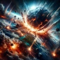 Global accident - collision of an asteroid with the Earth