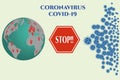 Global alliance against the coronavirus. Vector file ,esp 10