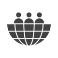 Global Audience Icon Image. Royalty Free Stock Photo