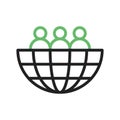 Global Audience Icon Image. Royalty Free Stock Photo