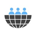Global Audience Icon Image. Royalty Free Stock Photo